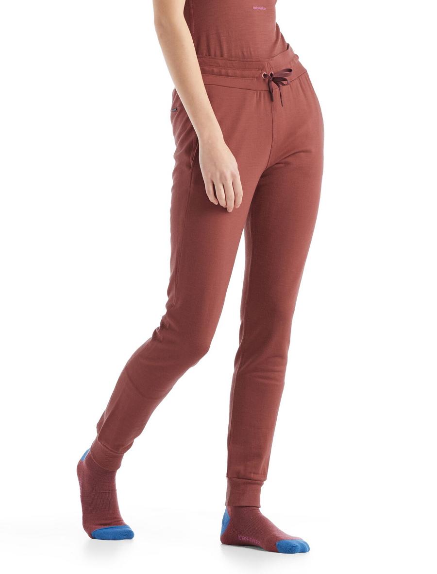 One Piece & Sets Icebreaker Merino Crush Pants Damskie Fioletowe | PL 1200SGLO